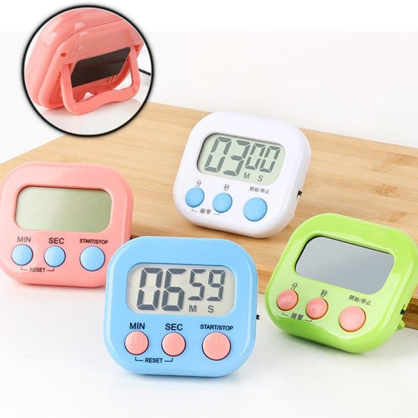 Large Screen Electronic Timer Kitchen Baking Countdown Timer Digital Kitchen Timer Countdown Timer Cooking Kitchen Gadgets Timer Digital Display Coun