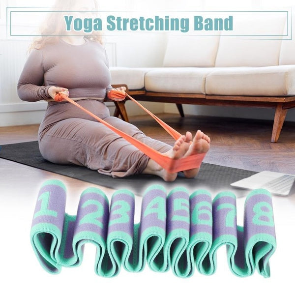 VOCOSTE 8-9 grille haute élasticité danse Yoga ceinture d'étirement auxiliaire bande de yoga élastique bandes de résistance de yoga pour débutant ban