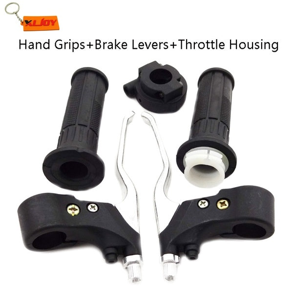XLJOY Throttle Housing Twist Hand Handle Grips Brake Levers For Goped Gas Scooter Minimoto Dirt Bike Motorcycle