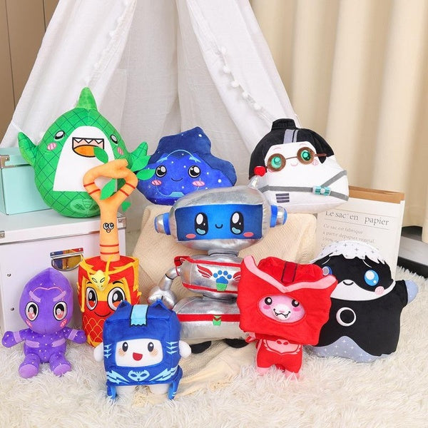 New Lankybox Plush Toys Cartoon Robot Soft Plush Rocky Tree Branch Plushies Stuffed Model Soft Cartoon Animal Figure Pillow Birthday Gift For Childre