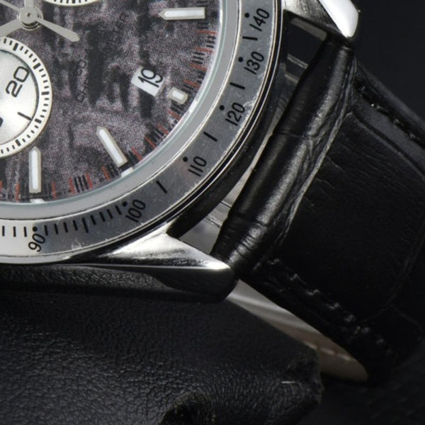 Montres de luxe pour hommes montre d'affaires classique montre à Quartz de mode bracelet en cuir montre-bracelet montres de marque montres chronograp