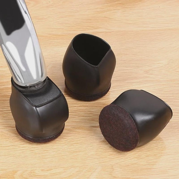 Rubber Bed Office Chair Wheel Stopper Furniture Legs Caster Cups Chair Feet Floor Protectors Felt Pads Bottom Prevents Scratches