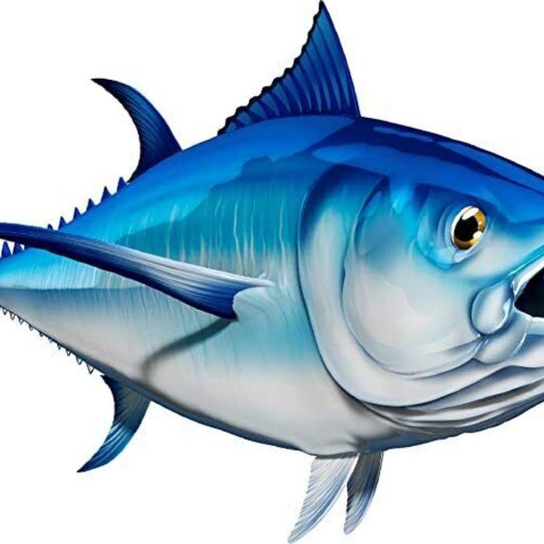 Bluefin Tuna Vinyl Sticker Fish Decals for Boat Car Vehicle Truck Fishing