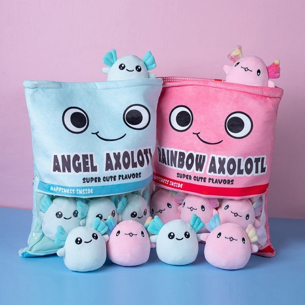 Kawaii Axolotl Plush Toys Salamander Stuffed Animals Doll Birthday Gifts Cute Home Room Decor