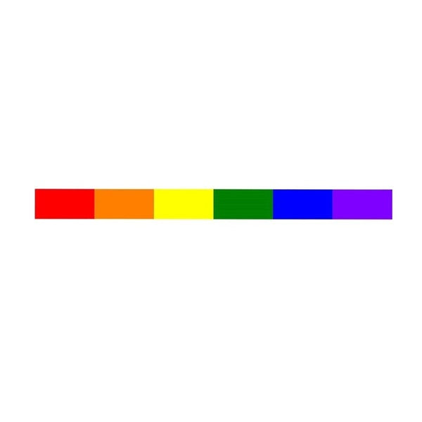 16.8CM*1.4CM Creative Gay Pride Rainbow Windows Funny Decal Car Sticker 12-0243