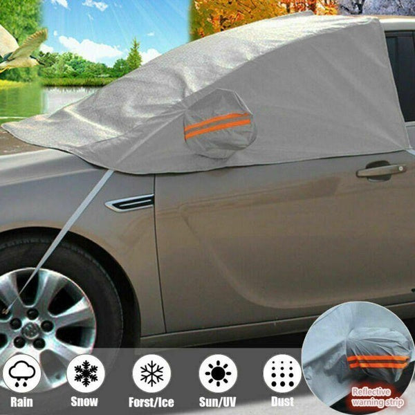 Car Windscreen Mirror Shield Cover Anti Frost Ice Snow UV Sun Dust Screen Protector for Car-Truck-SUV