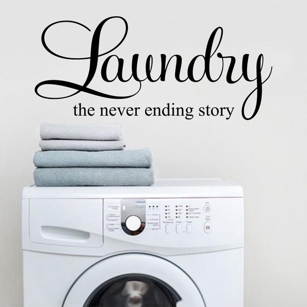 Laundry Wall Decals Washingroom Wall Door Vinyl Stickers