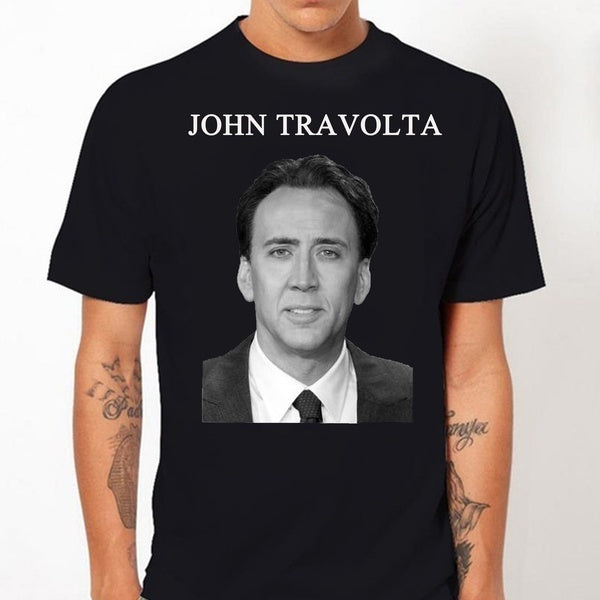 John Travolta Cage Men Women Cotton Tee