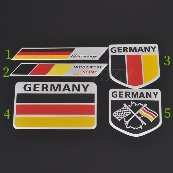 German Map Car Stickers Germany Badge National Flag Emblem Decal