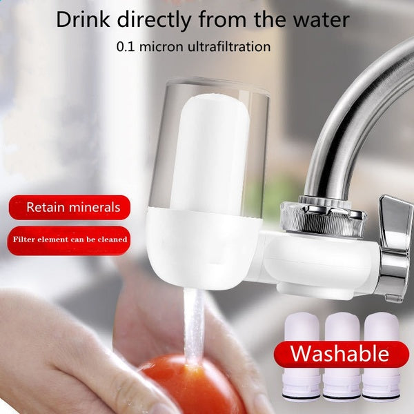 Tap water filter water purifier faucet removable and washable direct drinking water scale kitchen purification household water filter