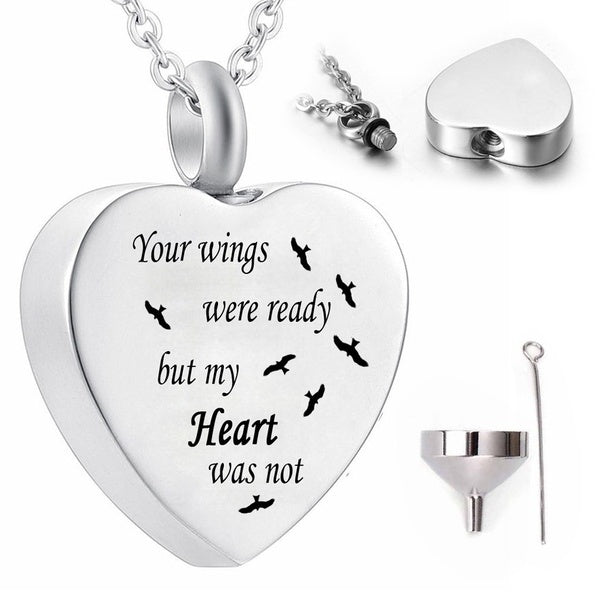 Cremation Ashes Jewelry Heart Urn Pendants Ashes Holder Memorial Keepsake Urn Necklace Cremation Jewelry for Pet-Human Matron Inn