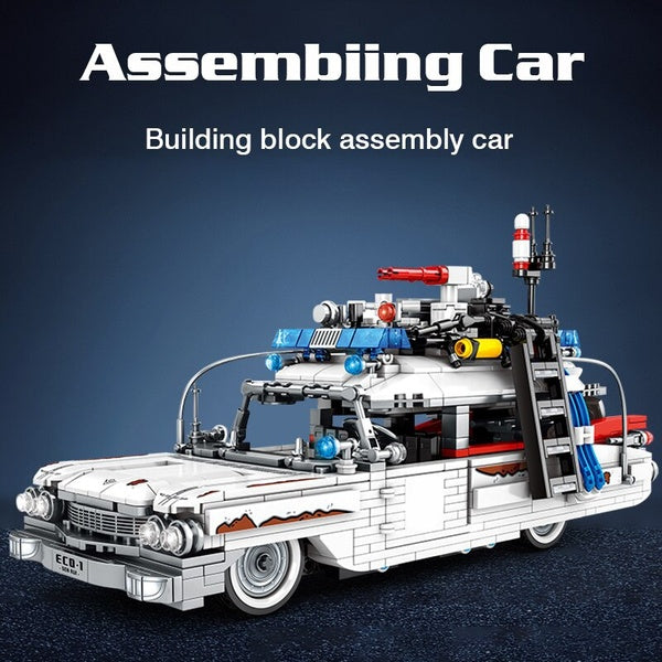 New 1126Pcs Ghost Car Racing Model Building Block Brick Educational Assembly Toy Children Gift