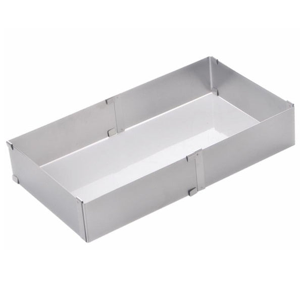 1PC Adjustable Square Cheesecake Pan Stainless Steel Decorating Baking Mould Frame Tool Cake Pastry Bakeware Mousse Cake Ring OK 1221