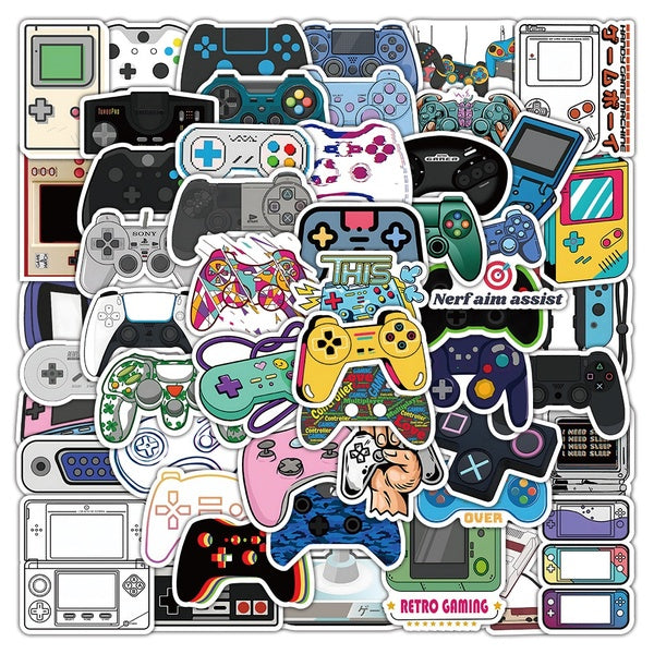 10-25-50pcs Retro game console stickers Gamepad graffiti Stickers for DIY Luggage Laptop Skateboard Motorcycle Bicycle Sticke