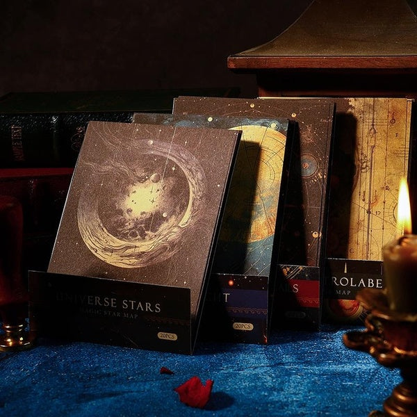 20Pcs-Pack Magic Star Chart Series Decoration Material Paper Perfect for Journal Diy Scrapbooking Supplies