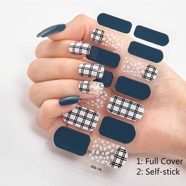 New Style Self-stick Full Cover Nail Sticker Nail Wraps
