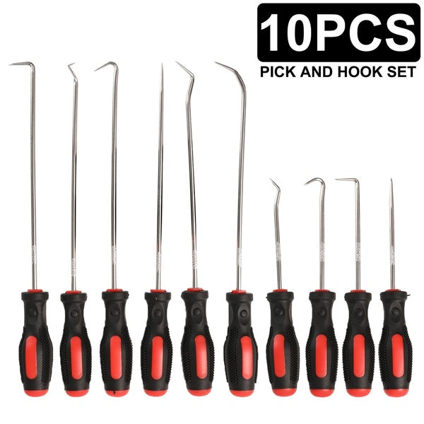 Yiyasu Store 10pcs Pick And Hook Set Mechanic Car Oil O Ring Seal Gasket Removal Tool Pick Hook Puller Remover Hand Tools Screwdrivers Sealing Pick K
