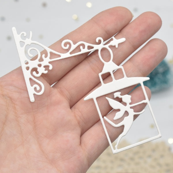 Chandelier Metal Die Fairy Angel Cutting Dies Stencil for DIY Scrapbooking Embossing Album Paper Card Making Craft