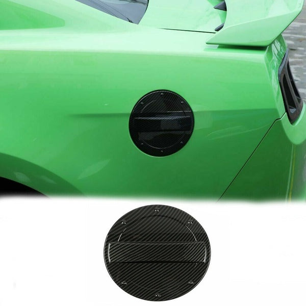 Car Exterior Fuel Tank Door Cap Fuel Gas Filter Cover Trim Sticker for Ford Mustang 2010-2014 Car Styling Carbon Fiber