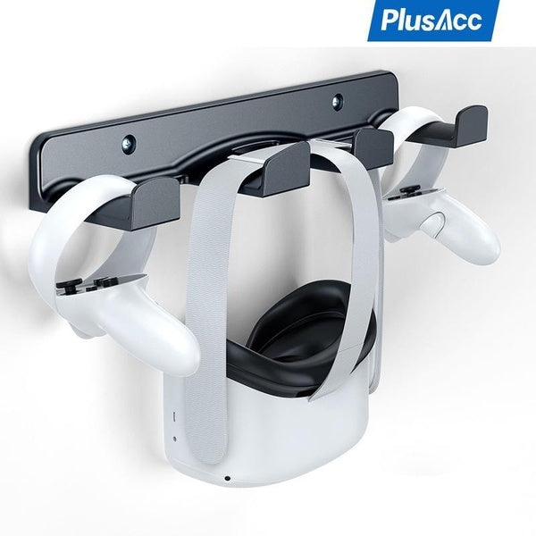 Crochet de support de stockage mural PlusAcc VR pour Meta-Oculus Quest 2- Rift- Rift S-Quest-HTC Vive-Vive Pro-Valve Index-Playstation VR