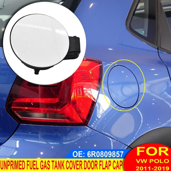 1pc Unprimed Fuel Tank Filer Lid Gas Cover Flap Cap For VW Polo 2011 - 2019 6R0809857 Car Accessories Styling 2015 14 15 16