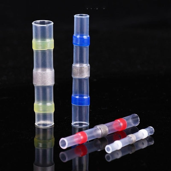 40pcs-pack Heat shrink tubing solder rings mid-connector protection tube hot melt waterproof terminals handcrafted DIY automotive repair tools