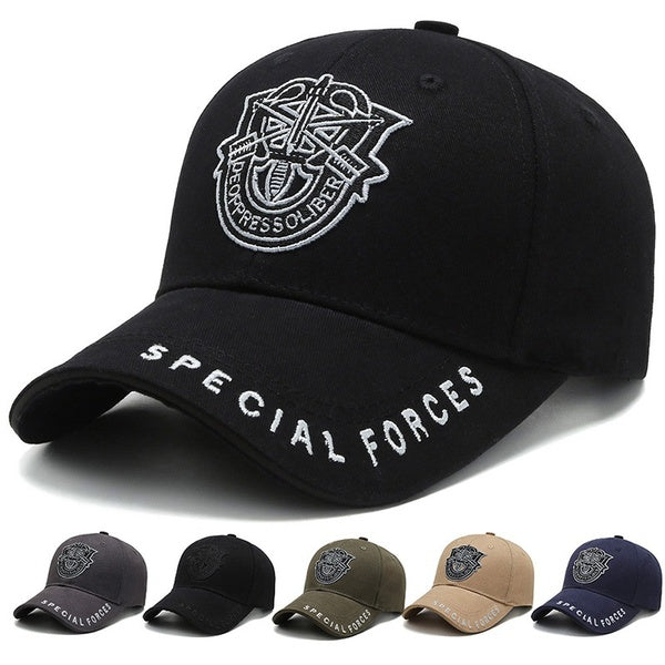 1 Piece Police Army Special Forces De Oppresso Liber Cap Hat Black Embroidered Green Beret Special Forces Military Baseball Cap Black Ballcap Hat