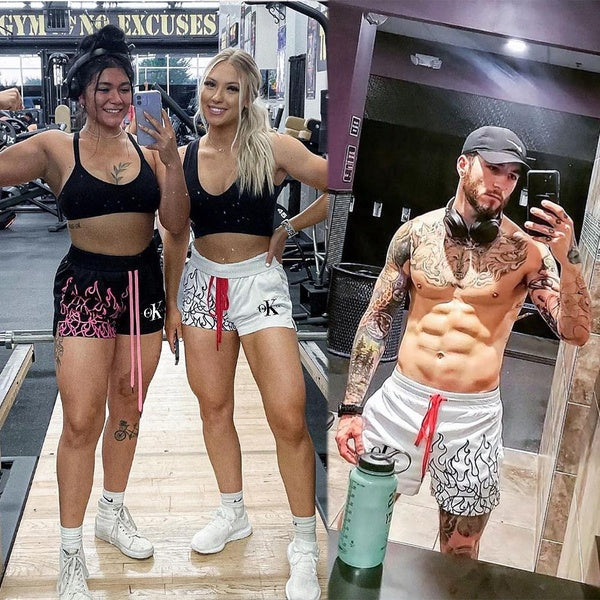 Summer Casual Thin Cool Male Quick Dry Beach Shorts Woman Fashion Bodybuilding Shorts Men Gym Fitness Short Pants