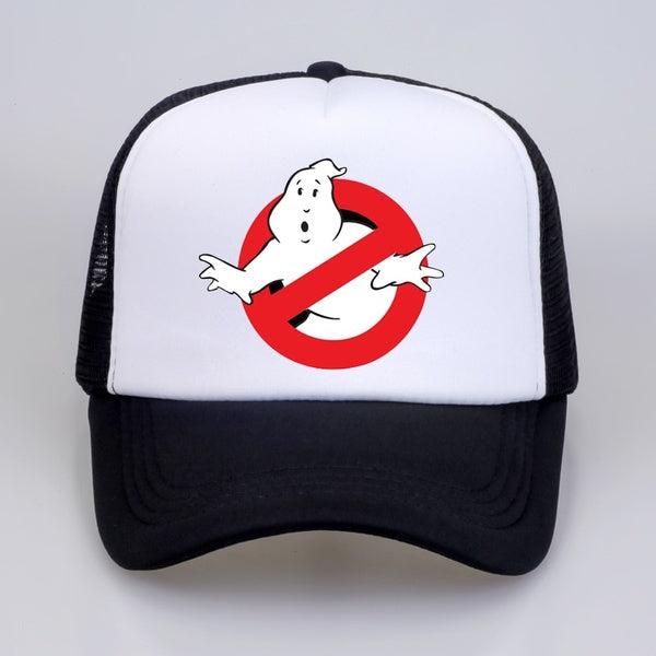 New Ghostbusters Movie Cap Cartoon Print Baseball Caps Cool Summer Mesh Trucker Cap Men Women Adjustable Snapback Hats Gorra