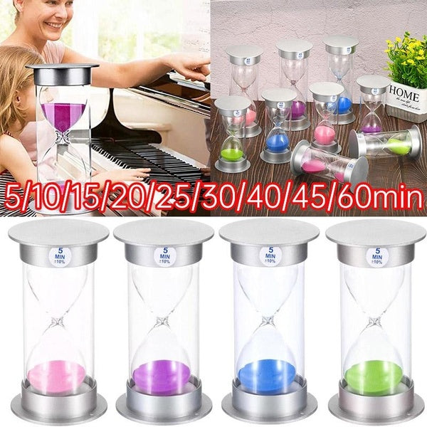 Hourglass timer 5-10-15-20-25-30-40-45-60min children's sand clock timer desktop creative ornaments kitchen household items