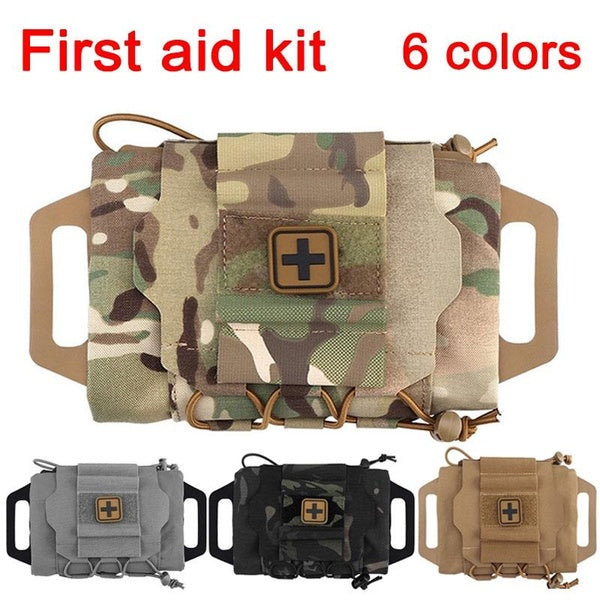 Outdoor hiking Medical storage bag Tactical Military bag MOLLE Rapid Deployment First Aid bag Waist pack 6 colors