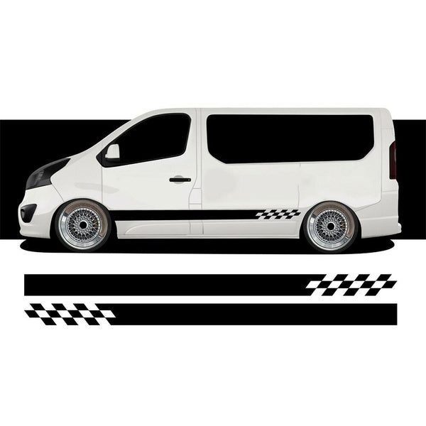 Side Stripe Stickers Decals for Vauxhall Vivaro Camper Motorhome SWB MK2 tu-88686