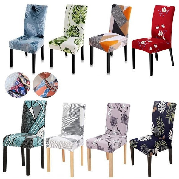 Printed Large Elastic Seat Cover, Chair Cover for Chair, Restaurant, Office, Home Decoration, Hotel, Banquet