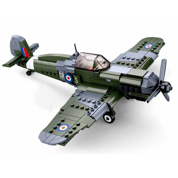 World War II Military Series British Air Force Spitfire Fighter soldier Action Figures Building Blocks Bricks Toys Gifts