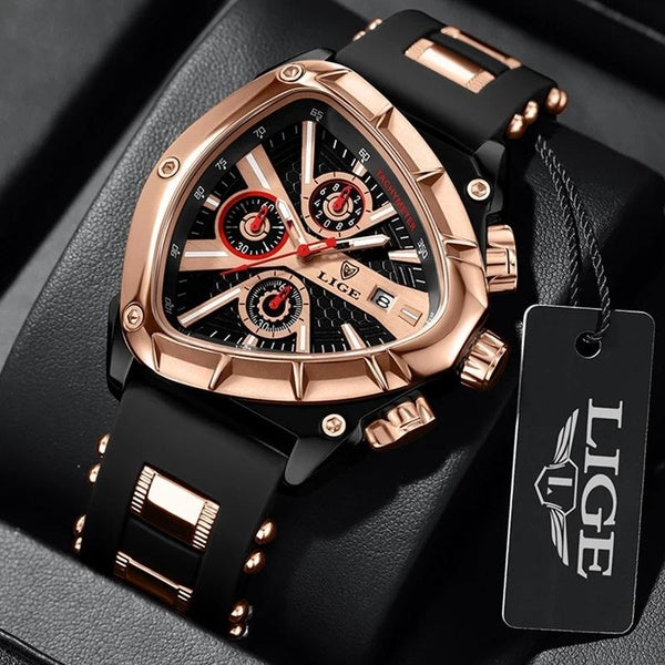 2024 LIGE Top marque montres pour hommes classique échelle romaine cadran montre-bracelet de luxe pour homme Original Quartz étanche lumineux mâle re