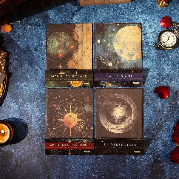 20Pcs-Pack Magic Star Chart Series Decoration Paper Perfect for Journal Scrapbooking DIY Album Material Stationery