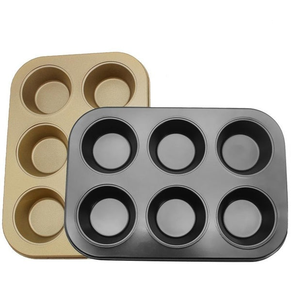 6-Cup Non-Stick Cake Mold Baking Cupcake Tray Pan Kitchen DIY Bakeware Tool