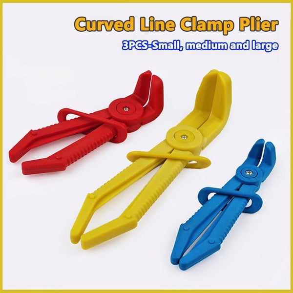 3PCS Hose Tube Clamp Pliers Tool Brake Fuel Water Line Clamp Pliers for Car Repair Hose Clamp Removal Hand Tool