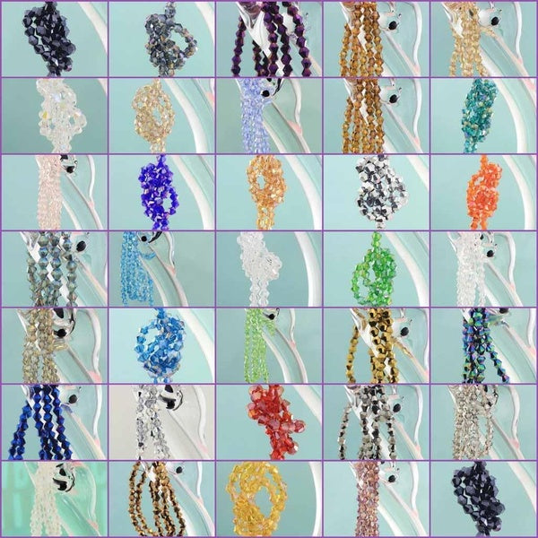 4mm 115pcs Crystal Beads for Jewelry Making Diy Accessories Multicolor Faceted Glass Spacer Beads glass bead Matron Inn