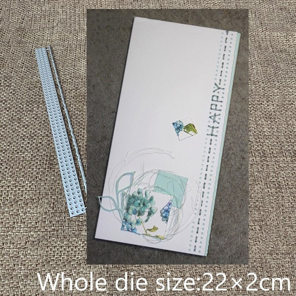 New Design Craft Metal Cutting Dies cut die 2pcs paper edge decoration Scrapbooking Album Paper Card Craft Embossing Die Cuts