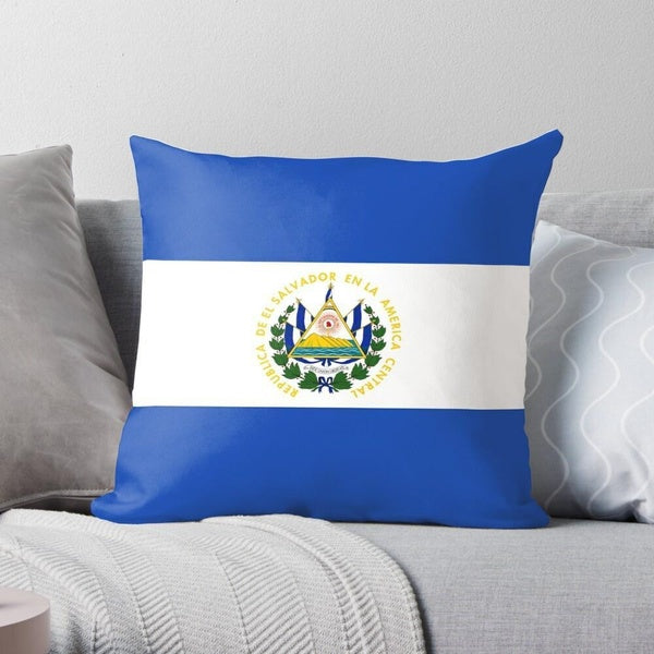 El Salvador - Salvadoran Flag Fashion Pattern Cushion Cover Throw Pillow Case Home Decor Gifts