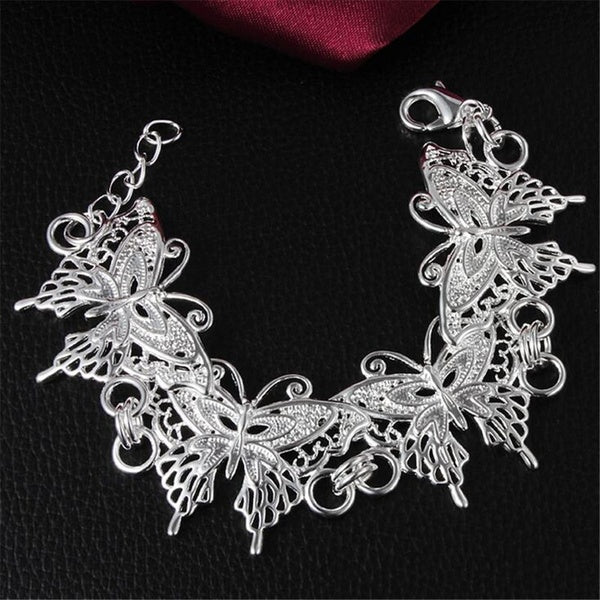 En gros 1 pièces bricolage 925 en argent Sterling placage nouveaux hommes femmes Bracelet mode bijoux cadeau S14