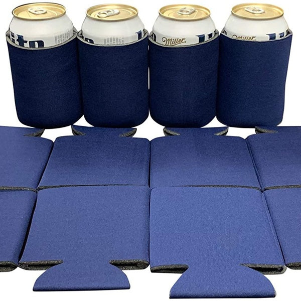 Blank Beer Can Cooler Sleeves, Plain Bulk Collapsible Soda Cover Coolies, DIY Personalized Sublimation Sleeves for All Kind of Occasions and Parties