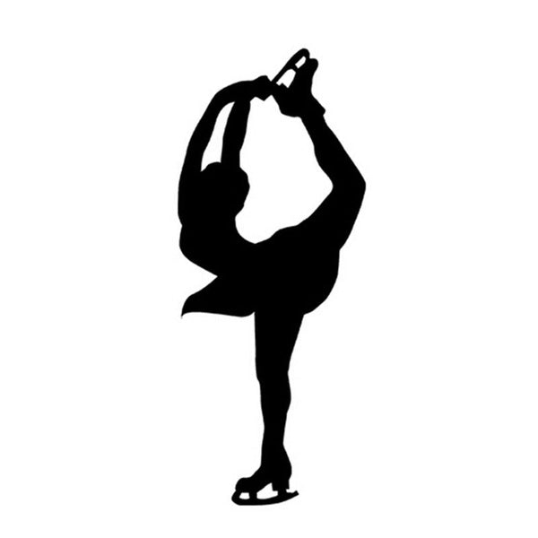 Modern Figure Skating Winter Sports Car Stickers Ice Dance Constitution Design Car Stickers And Decals Removable Waterproof