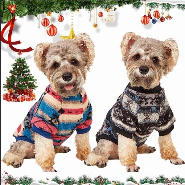 Christmas Pet Clothes,Warm and Soft Dog Clothes and Pet Pajamas for Small Dogs In Winter, Christmas Gifts for Small Dogs Cats Chihuahuas and French B