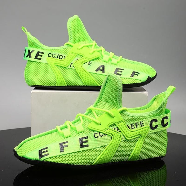 Mens Sneakers High Top Mesh Casual Shoes Comfortable Breathable Socks Shoes Big Size 47 Outdoor Walking Shoes for Men