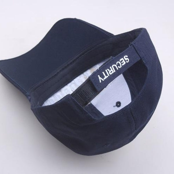 SECURITY Baseball Cap Embroidered Cap with Duck Tongue for Men and Women Outdoor Sunscreen and Breathable Sun Hat in Summer