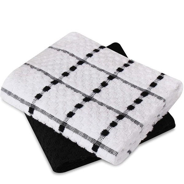 1 PC Towels Kitchen Towels, 12 X 12Inches, Cotton Super Soft And Absorbent Dish Towels, Tea Towels And Bar Towels, Perfect For Kitchen And Household