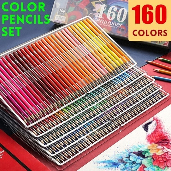 48-72-120-160 Colors Oil Colored Pencils Artist Painting Sketching Pencils Set