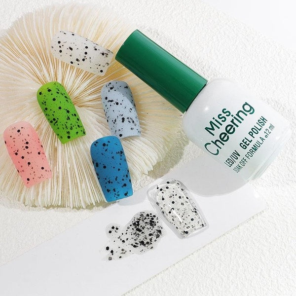 12ml Gel Nail Polish Quail Egg Effect Varnishes For NailsArt Eggshell Hybrid Design Base And Top Coat For Gel Polish